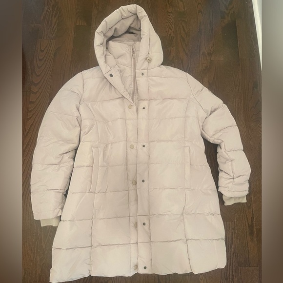 Women’s Long Hooded Puffer Coat - Picture 1 of 5